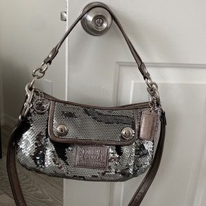 NWOT Coach Poppy Sequin Bag